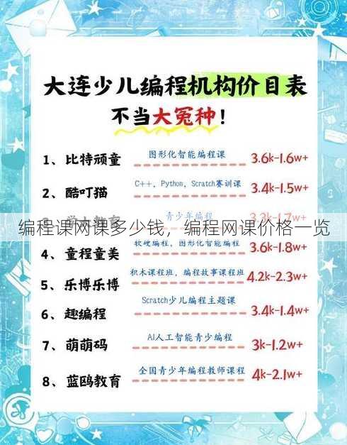 编程课网课多少钱