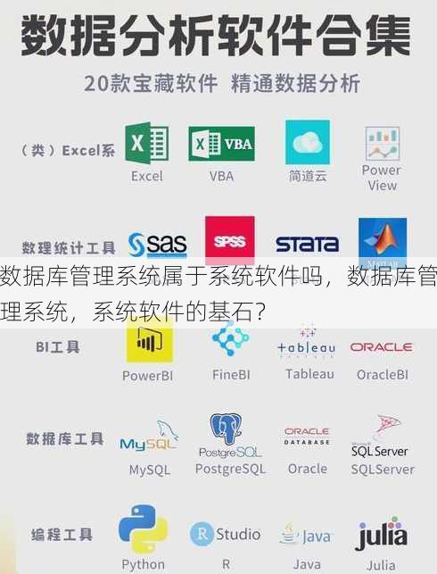 数据库管理系统属于系统软件吗