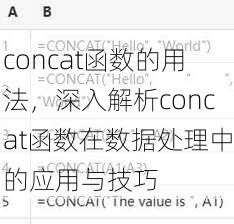 concat函数的用法