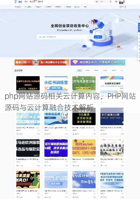 php网站源码相关云计算内容