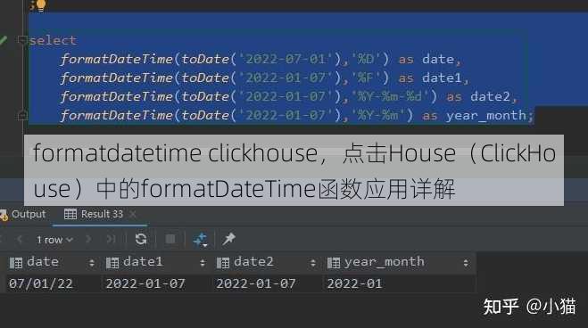 formatdatetime clickhouse