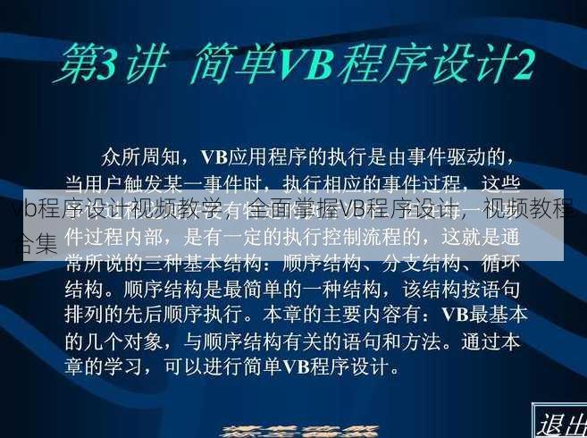 vb程序设计视频教学