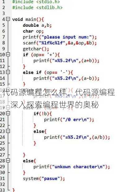 代码源编程怎么样