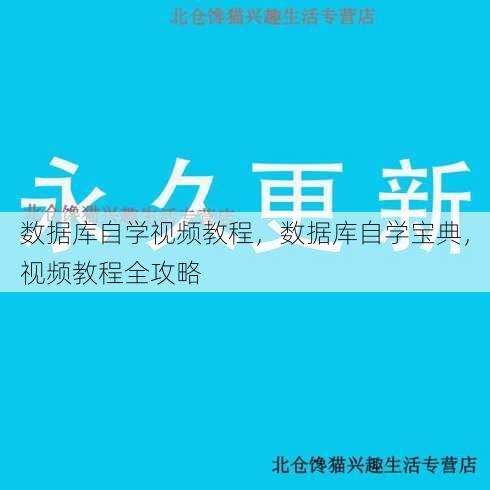 数据库自学视频教程