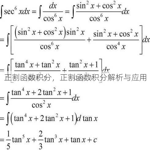 正割函数积分