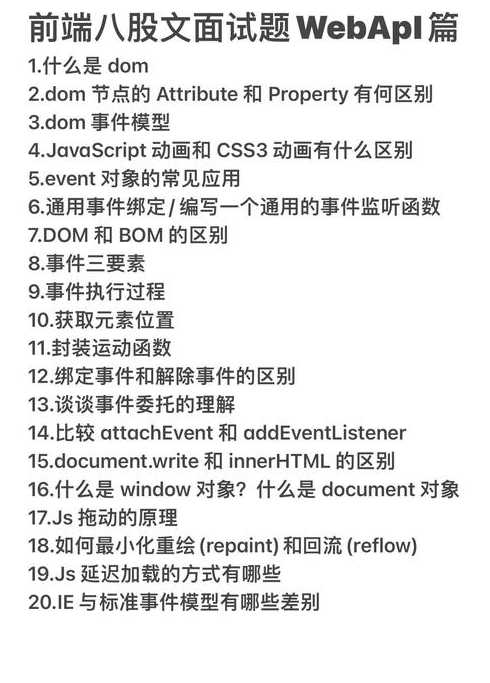 前端面试题及答案（前端面试题及答案vue）