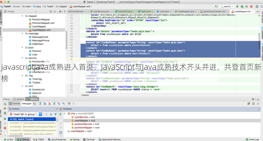 javascriptjava成熟进入首页