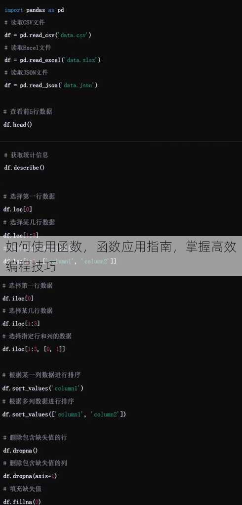 如何使用函数