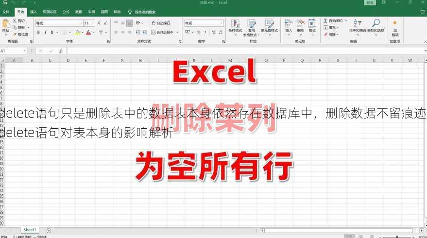 delete语句只是删除表中的数据表本身依然存在数据库中