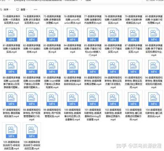mysql菜鸟教程视频（mysql入门视频教程）