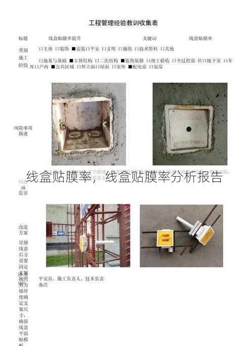 线盒贴膜率