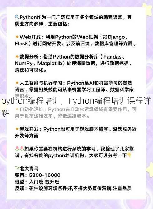 python编程培训