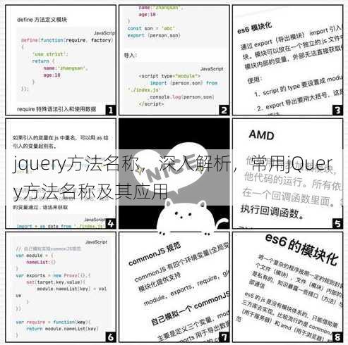 jquery方法名称
