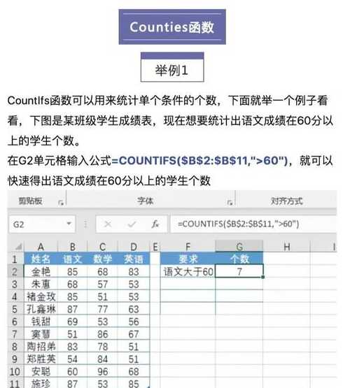 countif满足多个条件（excel countif多个条件）