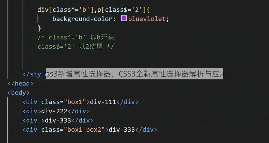 css3新增属性选择器