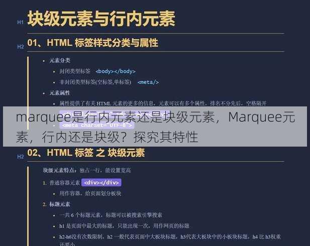 marquee是行内元素还是块级元素