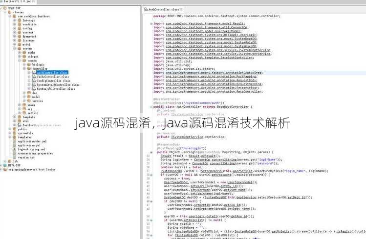java源码混淆