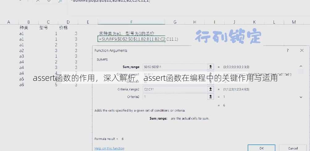 assert函数的作用
