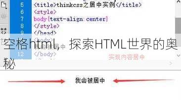 空格html