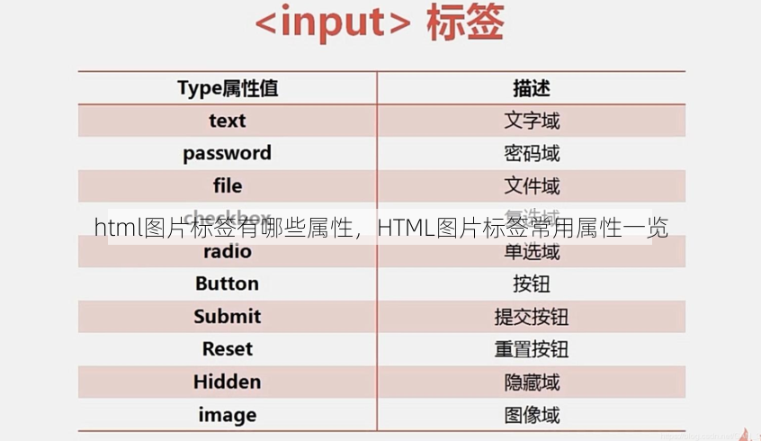 html图片标签有哪些属性