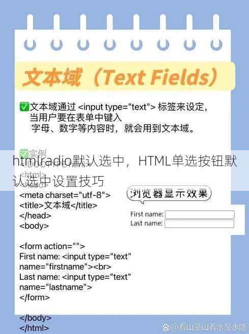 htmlradio默认选中
