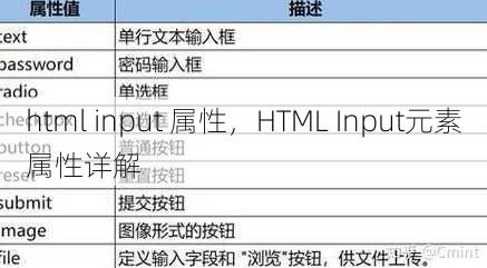 html input 属性