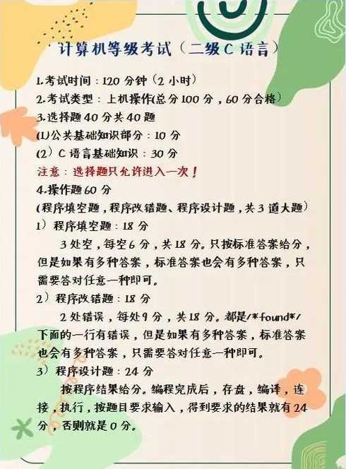 二级c语言背题能过吗（计算机二级c语言只背题能过吗）