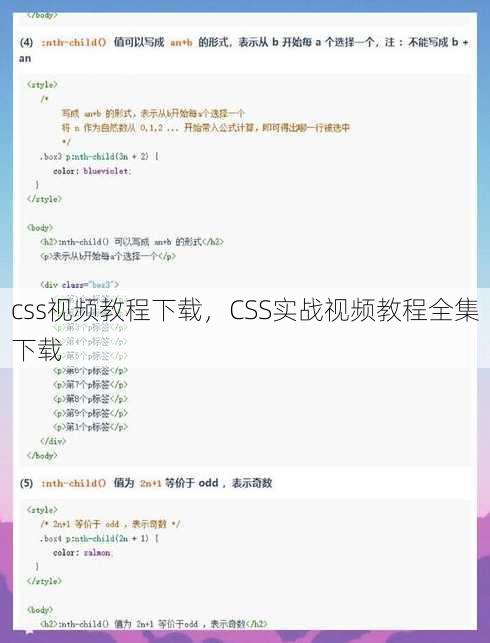 css视频教程下载