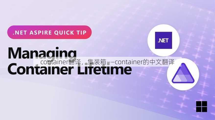 container翻译