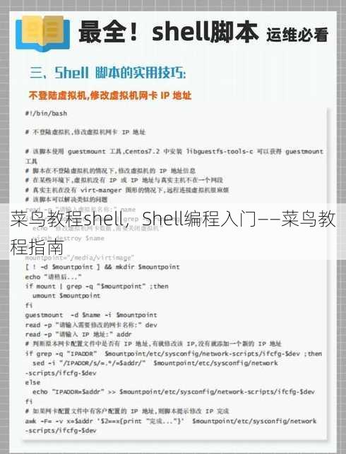 菜鸟教程shell