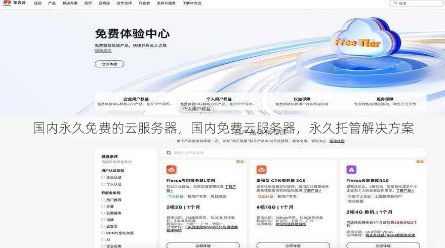 国内永久免费的云服务器