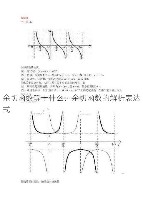 余切函数等于什么