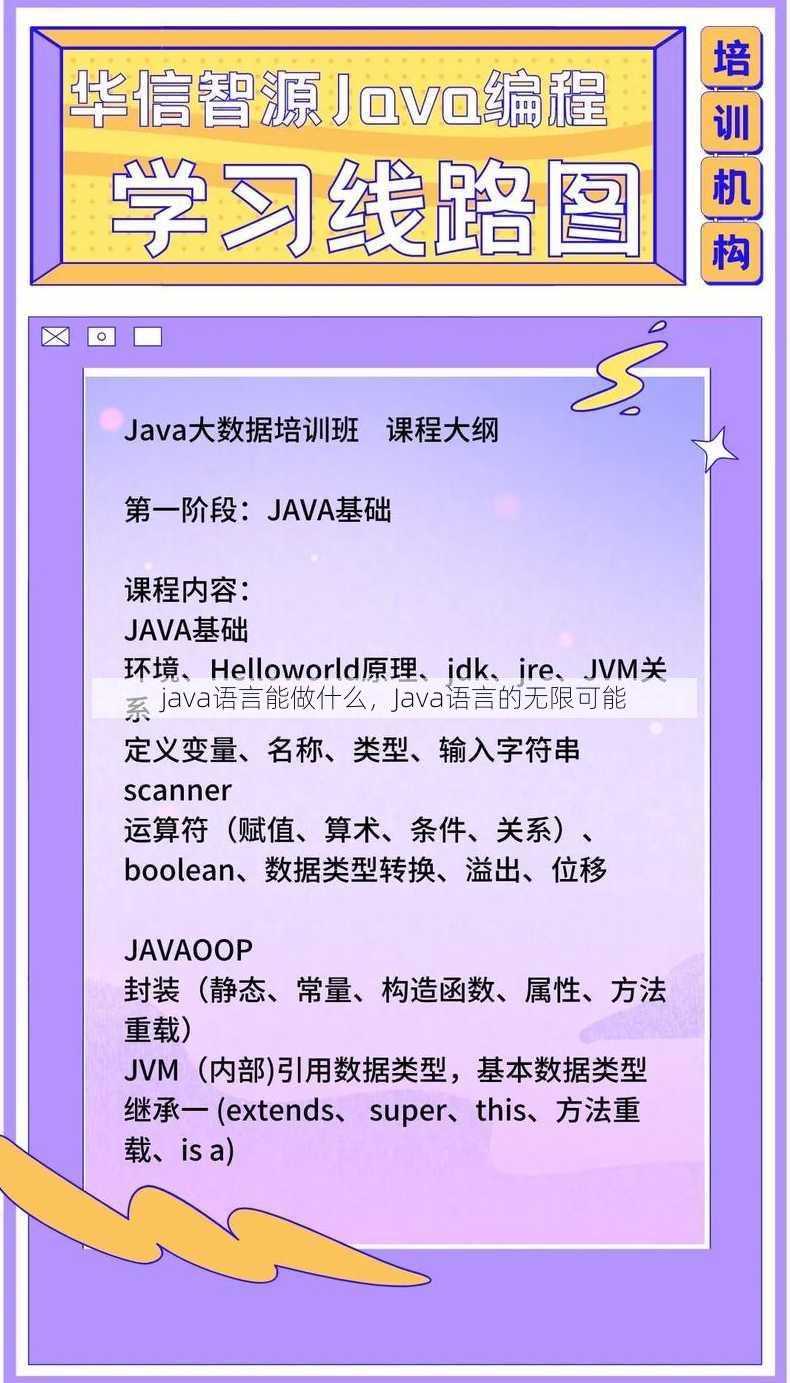 java语言能做什么