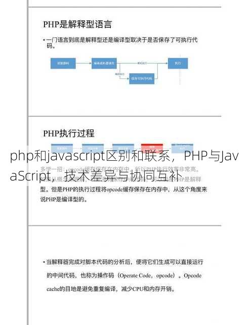 php和javascript区别和联系