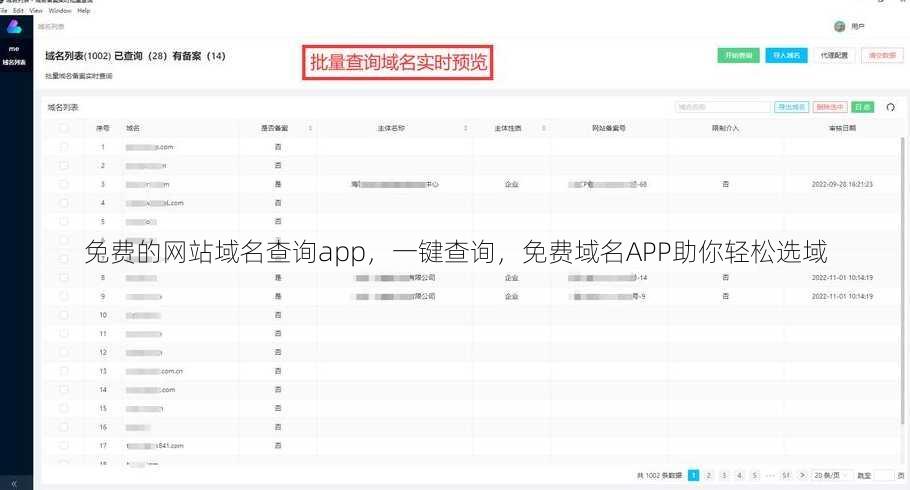 免费的网站域名查询app