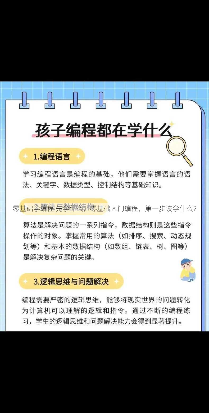 零基础学编程 先学什么