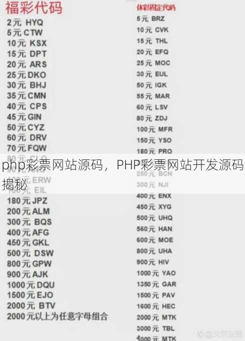 php彩票网站源码