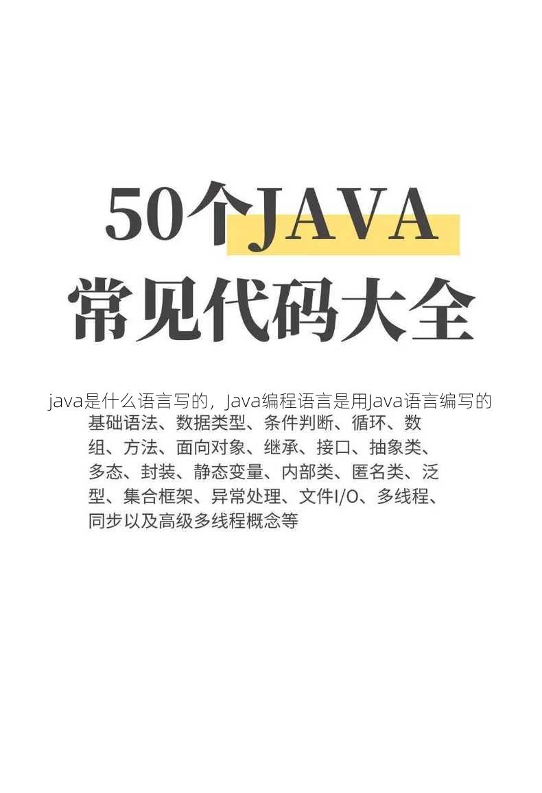 java是什么语言写的