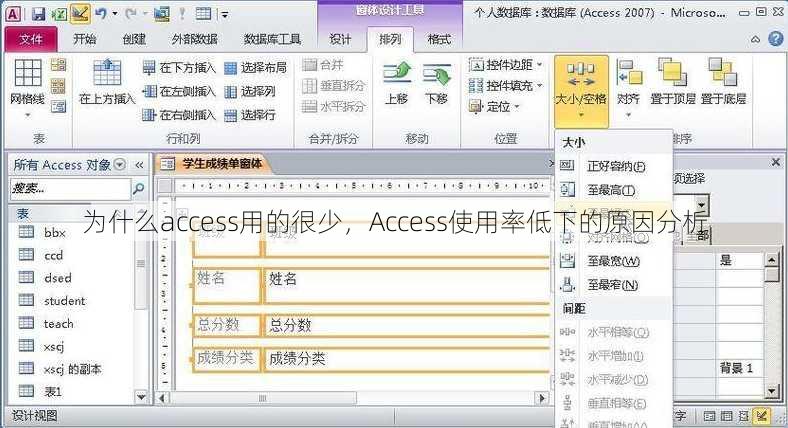 为什么access用的很少