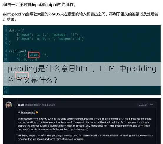 padding是什么意思html