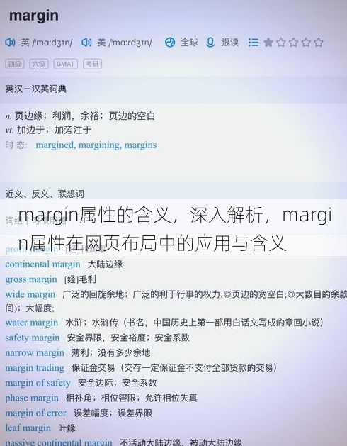 margin属性的含义