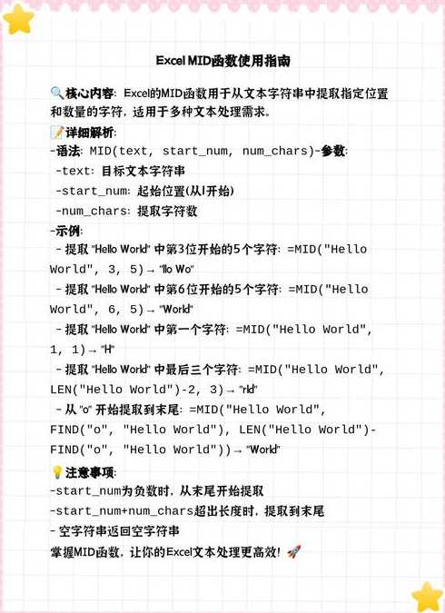 mid函数和left函数有什么区别（mid函数与left函数）
