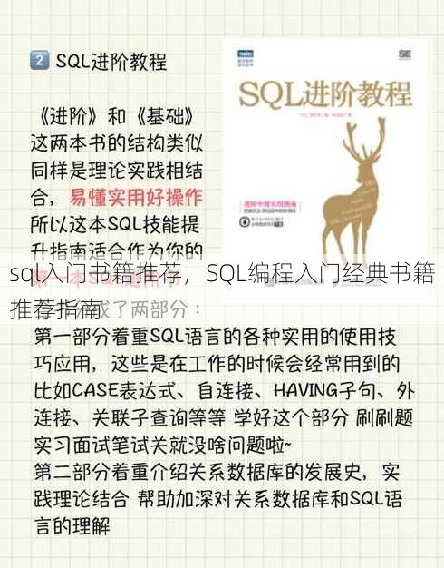 sql入门书籍推荐