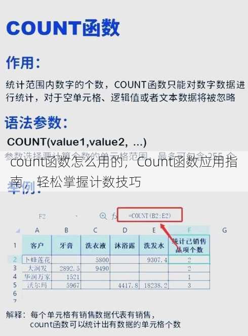 count函数怎么用的