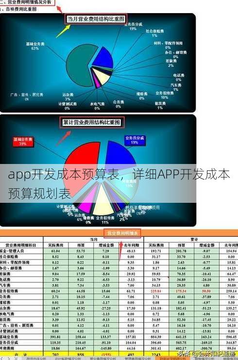 app开发成本预算表