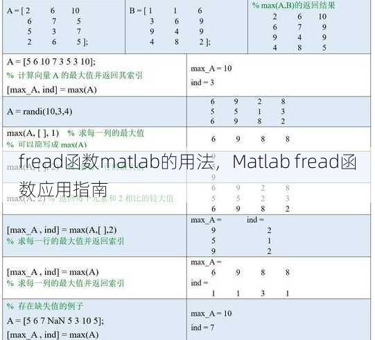 fread函数matlab的用法