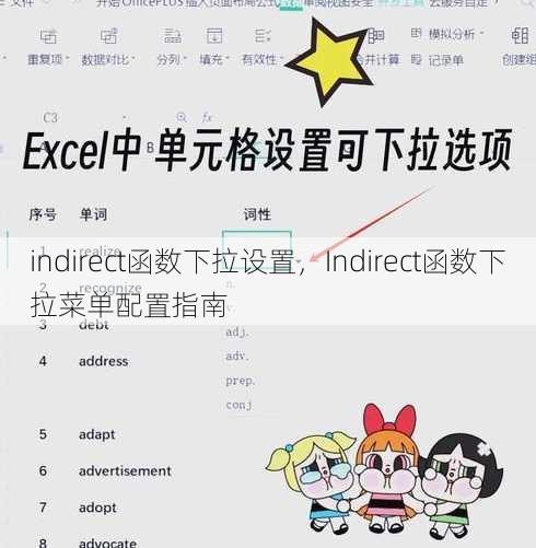 indirect函数下拉设置