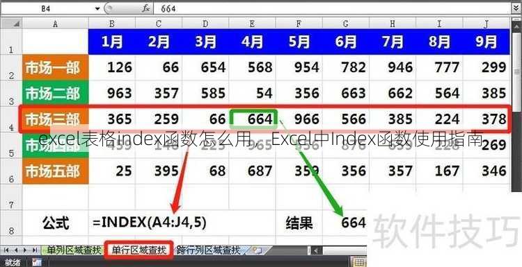 excel表格index函数怎么用