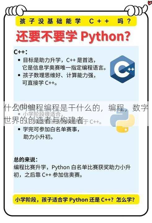 什么叫编程编程是干什么的