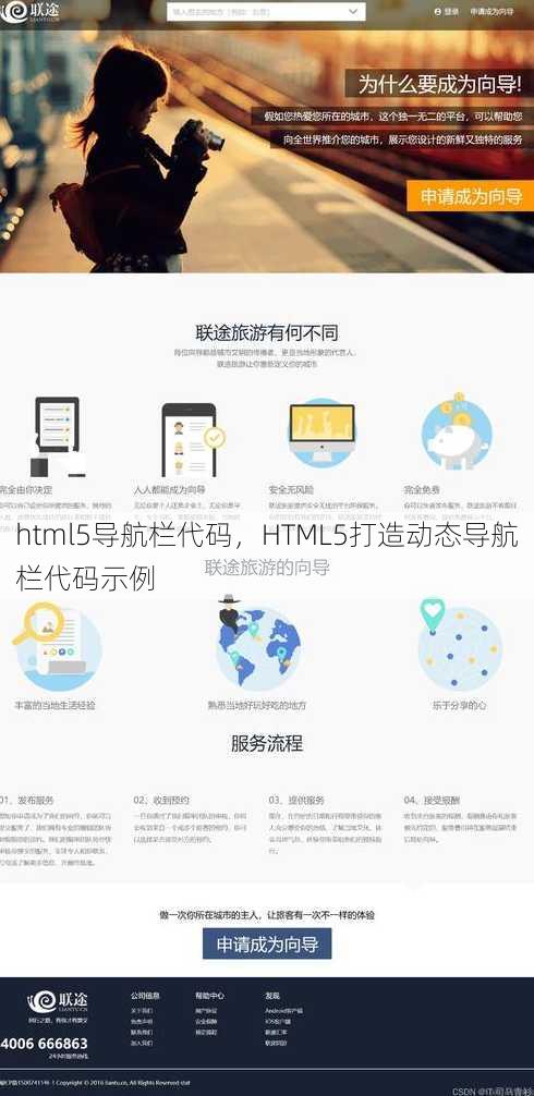 html5导航栏代码